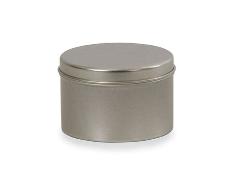 Round metal container from the 12-24 rack screws and washers set against a white background