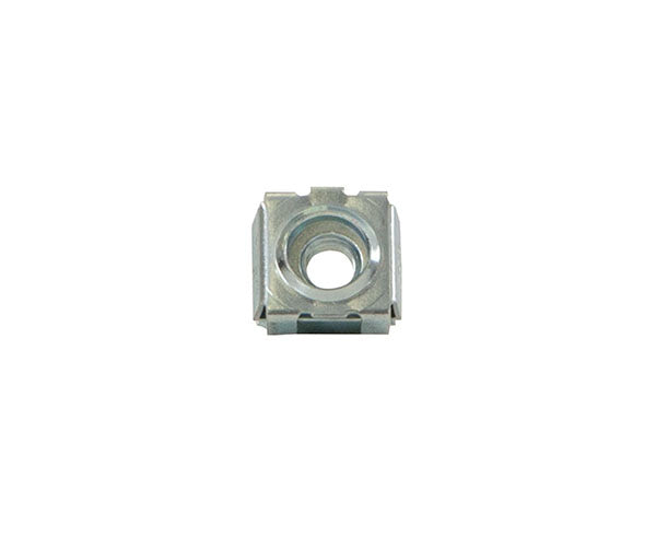 Single 10-32 cage nut showcased on a pristine white background