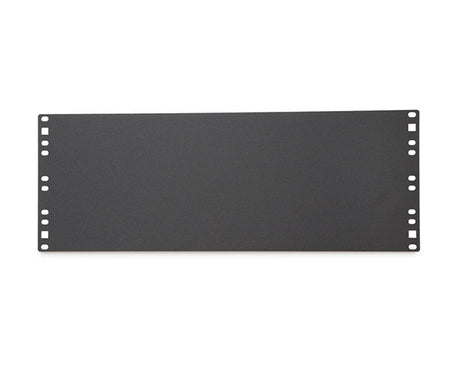 Rear view of a 4U flat spacer blank with mounting holes