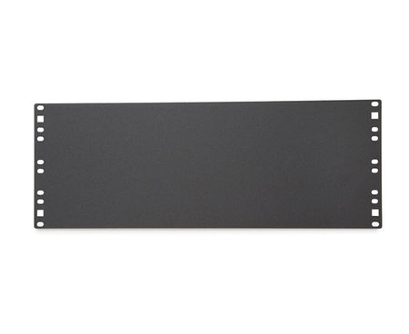 Rear view of a 4U flat spacer blank with mounting holes