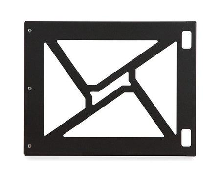 Detail of the 8U Wall Mount Rack's triangular reinforcement plate