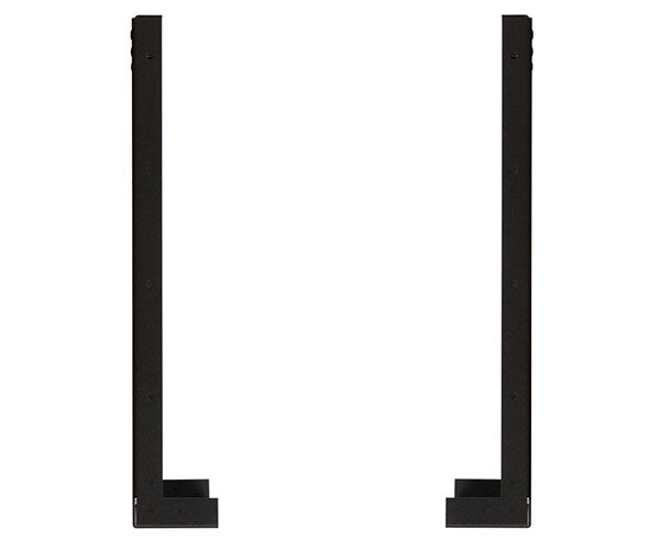Side view of the 8U Wall Mount Rack showing the support legs