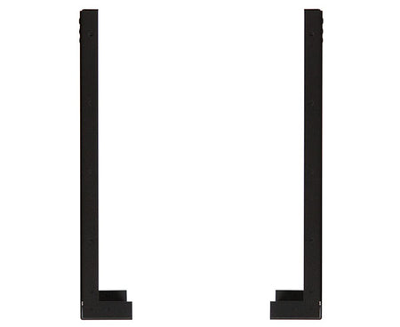 Side view of the 8U Wall Mount Rack showing the support legs