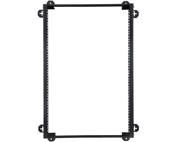 Detail of the support bars on the 16U V-Line Wall Mount Rack