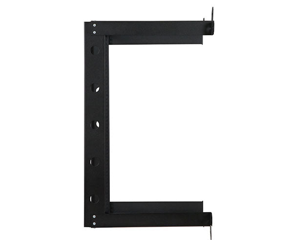 Detail of the mounting holes on the 16U V-Line Wall Mount Rack
