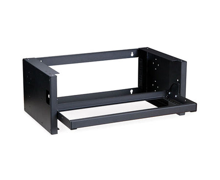 Detail of the 4U Pivot Frame Wall Mount Rack's shelf construction