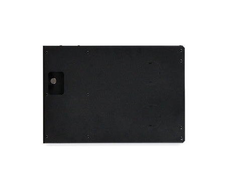 4U Pivot Frame Wall Mount Rack in black with closed door