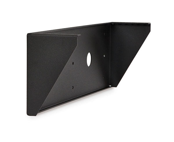 Detail of the 2U Cage Nut V-Rack's single hole designed for mounting small equipment