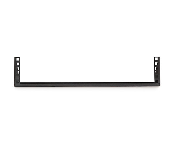 Front view of the 2U Cage Nut V-Rack with dual mounting holes