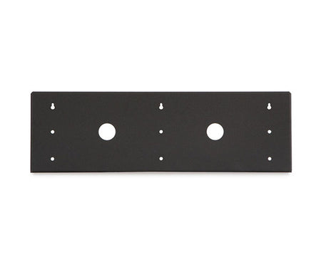 Angled view of a 2U 10-32 Tapped V-Rack with mounting holes
