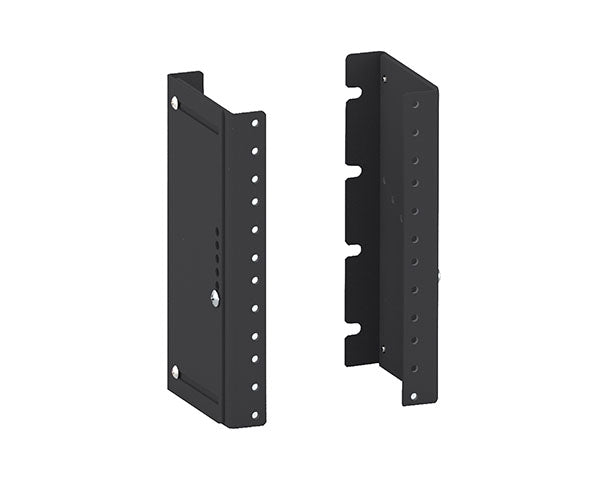 Close-up of the 4U adjustable standoff bracket for mounting on 19-inch racks