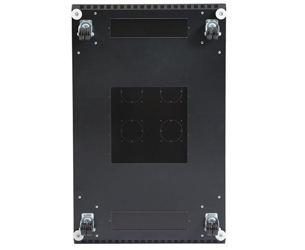 Back panel of the 42U LINIER server cabinet with cable cut outs removed