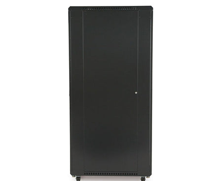 42U LINIER server cabinet with wheels and locking mechanism detail