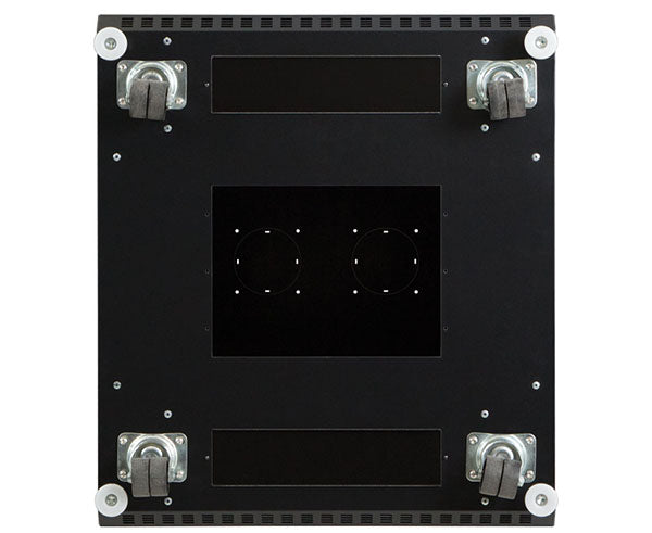 Close-up of the cable management holes on the 37U LINIER® Server Cabinet