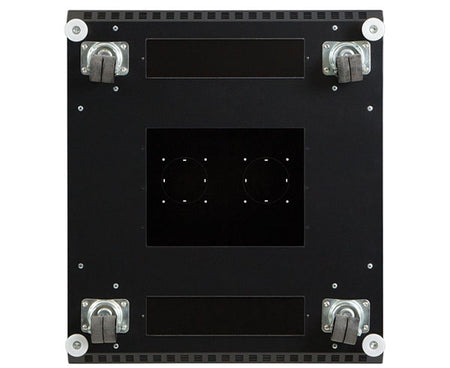 Close-up of the cable management holes on the 37U LINIER® Server Cabinet
