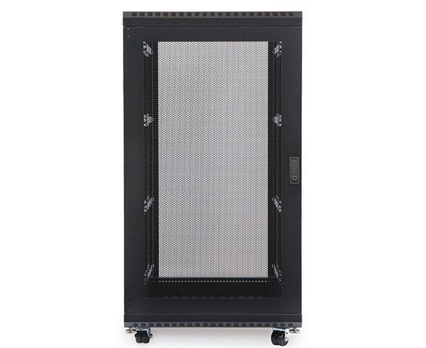 22U LINIER Server Cabinet featuring a vented front door for visible monitoring