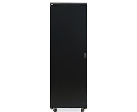 37U LINIER server cabinet with solid door and caster wheels