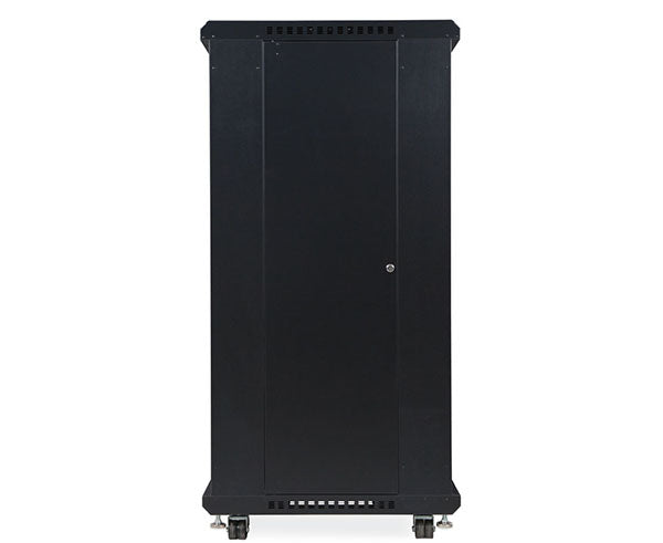 Close-up of the locking mechanism on the 27U LINIER® Server Cabinet side panel