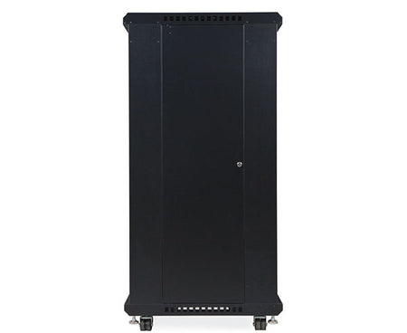Close-up of the locking mechanism on the 27U LINIER® Server Cabinet side panel