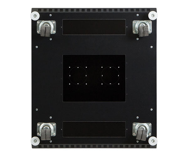 27U LINIER® Server Cabinet, 24-inch depth showing cable cutouts