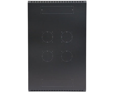 Top view of the 27U LINIER Server Cabinet with solid doors and ventilation holes