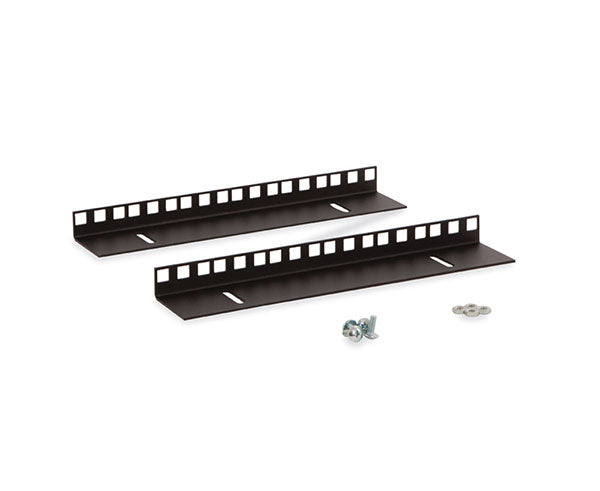 A 6U LINIER® Wall Mount Vertical Rail Kit with cage nut style mounting hardware