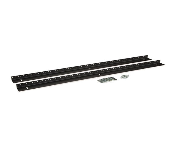 Vertical mounting rails kit for 22U LINIER® wall mount with 10-32 tapped holes