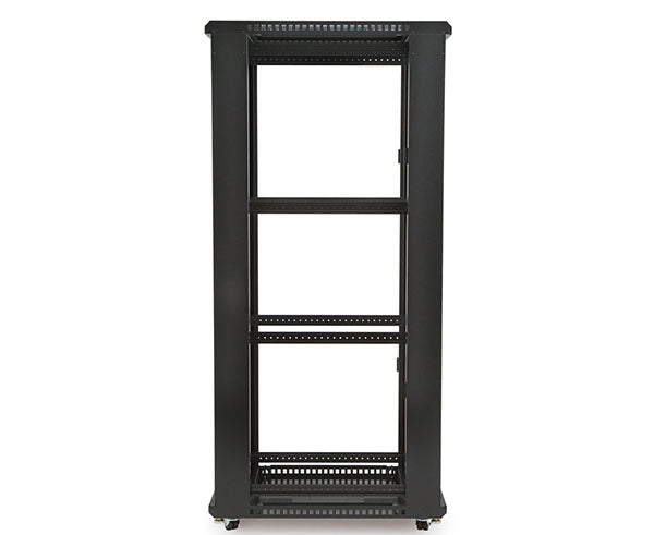 42U LINIER server cabinet with dual shelving and sturdy metal construction