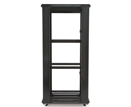 42U LINIER server cabinet with dual shelving and sturdy metal construction