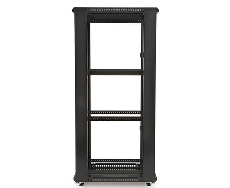 42U LINIER server cabinet with dual shelving and sturdy metal construction