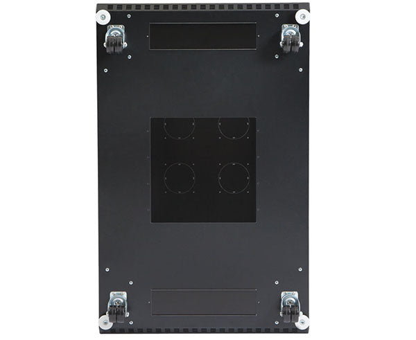 42U LINIER server cabinet detail showing cable entry