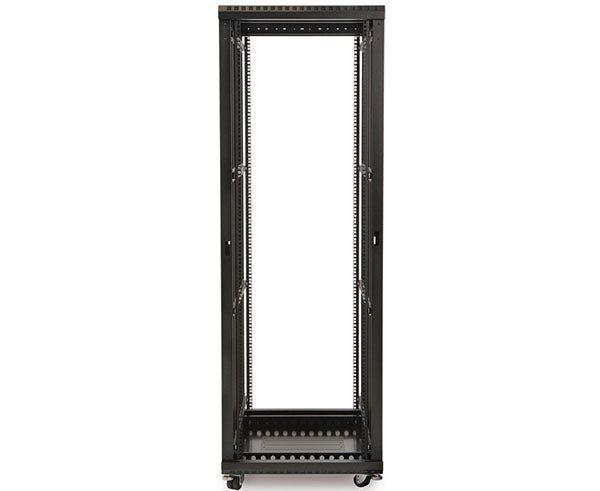 37U LINIER server rack with a single shelf and mobility casters
