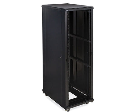 37U LINIER server rack on wheels with open front
