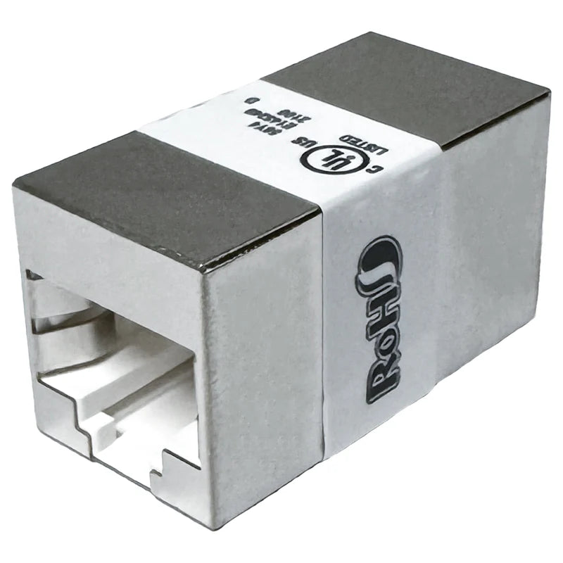 CAT6 Shielded Inline Coupler without Keystone Latch