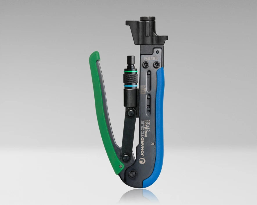 Dual Compression Tool for Short and Long Style F Connectors