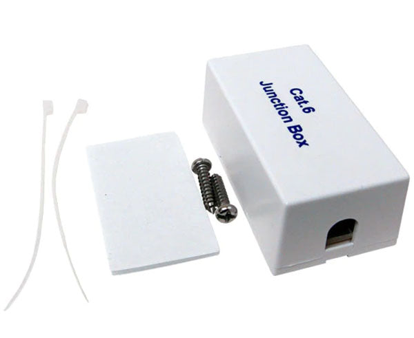 CAT6 Surface Junction Box with 110 Punch Down Block - White