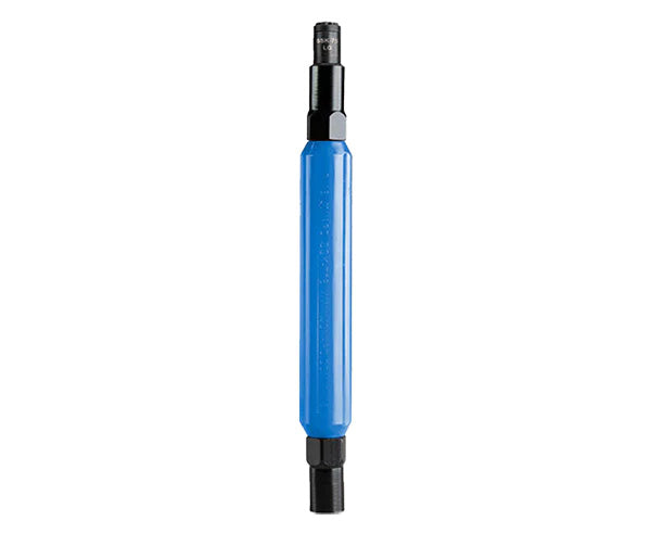 Blue and black Star Key Can Wrench with ergonomic handle