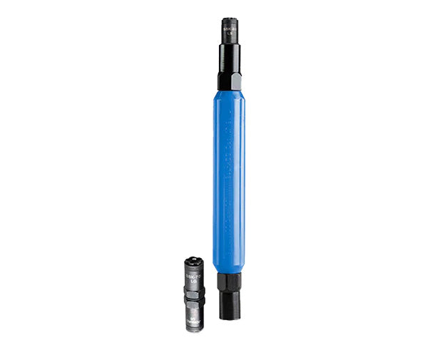 Blue and black star key can wrench designed for various lock patterns