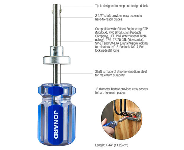 The 4 1/2" Terminator Tool displayed alongside its specifications