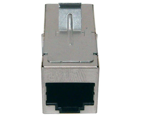 Cat5e shielded inline coupler with ethernet port.