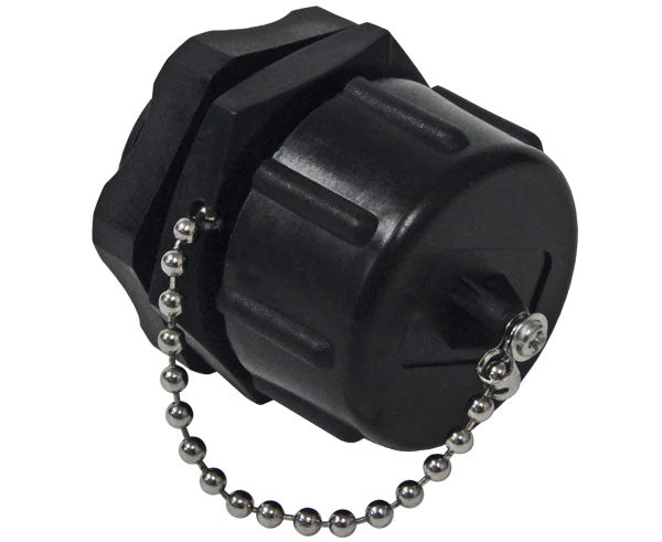 Cat6 IP67 outdoor rated shielded keystone jack with waterproof cap.