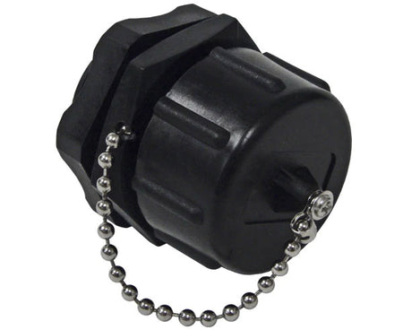 Cat6 IP67 outdoor rated shielded keystone jack with waterproof cap.