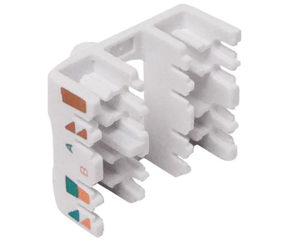 IDC cap for a keystone jack with t568 color codes.