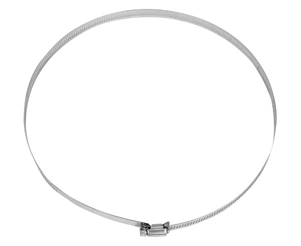 Pole mount strap for outdoor fiber distribution boxes.