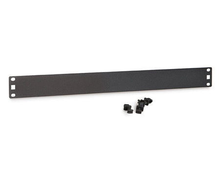1U flat spacer blank for server rack with mounting screws