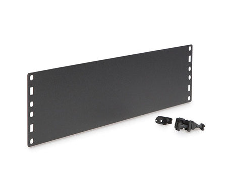 A 2U flat spacer blank for server rack with mounting screws at the sides