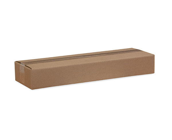 Packaging of the 1U Finger Duct Cable Manager in a brown cardboard box