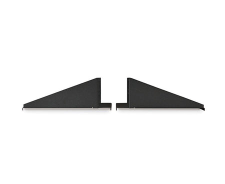Isolated view of the metal brackets for the 2U Telco Rack Shelf