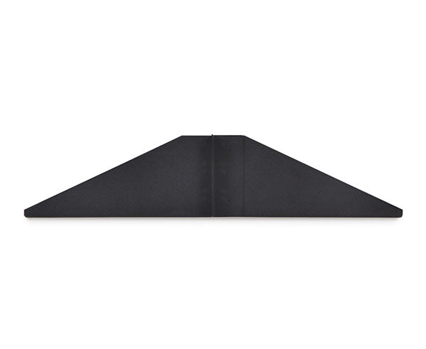 3U Vented Centerline Shelf in black on a white background