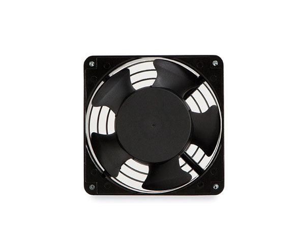 Cooling rack fan unit in black isolated on white